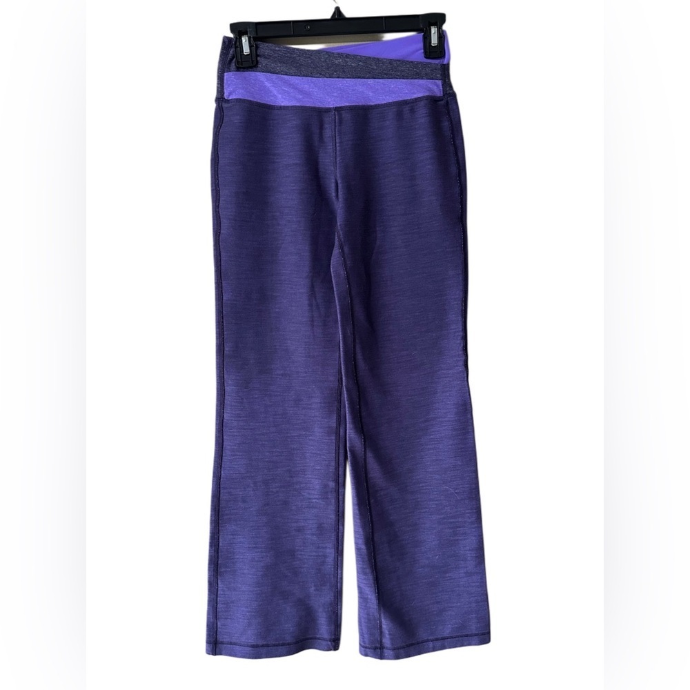 lululemon athletica Purple Wide Leg Pants with Crisscross Waistband - Picture 9 of 9